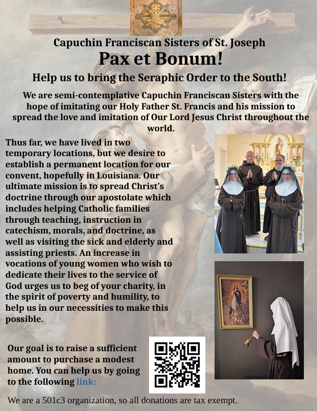 Donate – Capuchin Sisters of St Joseph